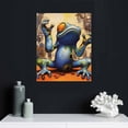 thumbnail image 4 of Nawypu  Funny Frog Canvas Wall Art No Evil Animal Picture See Hear Speak Painting Print Artwork for Bathroom Bedroom Home Decor Stretched and Framed Ready to Hang, 4 of 4