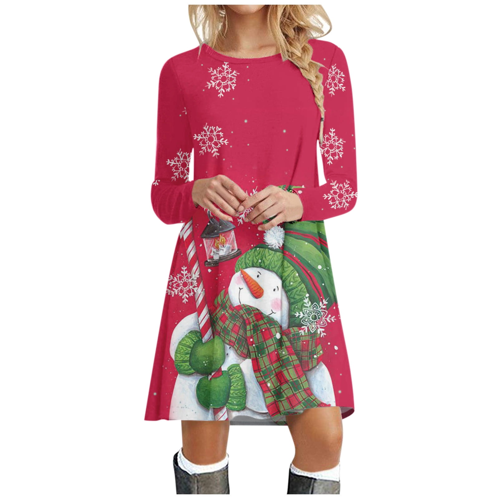 Christmas t shirt dresses uk Clearance