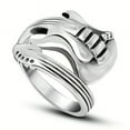thumbnail image 6 of Adjustable electric guitar ring - Rock punk style, zinc alloy, perfect gift for Halloween and New Year,Grey, 6 of 10