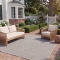 thumbnail image 3 of SAFAVIEH Courtyard Adair Geometric Indoor/Outdoor Area Rug, 4' x 5'7", Beige/Black, 3 of 10