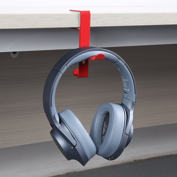 Soporte de escritorio Universal Office Hanger Juego de mesa Audífonos Audífonos Abrazadera (Rojo)