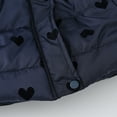 thumbnail image 6 of Ketyyh-chn99 Girls Fleece Jacket Girls Winter Coat Long Thick Jacket with Soft Interior and Adjustable Cuffs Kids Outerwear Size for 7-8 Years,Black, 6 of 7