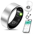 thumbnail image 1 of Monitor de actividad física Smart Health Ring Milavan, plateado, 1 of 9