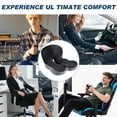 thumbnail image 3 of Seat Cushion with Back Support Memory Foam Pads for Truck Driver Office Chair Cushion Home Chair Cushion Car Non Slip Pad for Office Workers Car Drivers (Dark Grey), 3 of 7