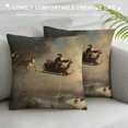 thumbnail image 3 of Orinice Reindeers Graphic Decorative Throw Pillow Cover Winter Season High-Quality for Home Couch Living Room Bed Sofa Christmas Short Plush 1PC 22x22in, 3 of 5