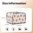 thumbnail image 4 of KLL Squirrel Giving A Gift Print 4 Slice Toaster Dust Covers Kitchen Small Appliance Cover with 2 Pockets,Can hold Jam Spreader Knife & Toaster Tongs (12.4 x 10.6 x 8.2), 4 of 6