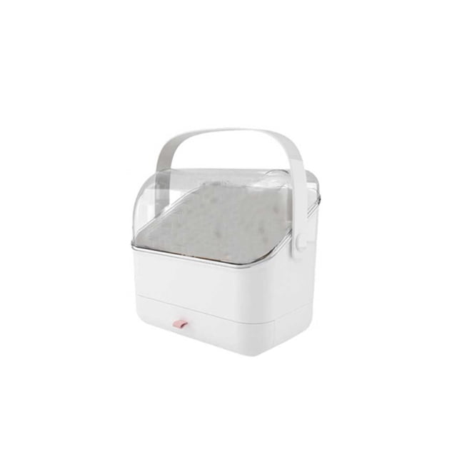 Cajón organizador de cosméticos transparente, soporte para artículos de tocador, estuche de almacenamiento para maquillaje, compartimentos, Almacenamiento y organización del hogar Doble capa Billuyoard HA071267-03B