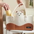 thumbnail image 3 of Sunveno Baby Diaper Caddy, Nursery Storage Bin and Car Organizer Basket, Bear, 3 of 7