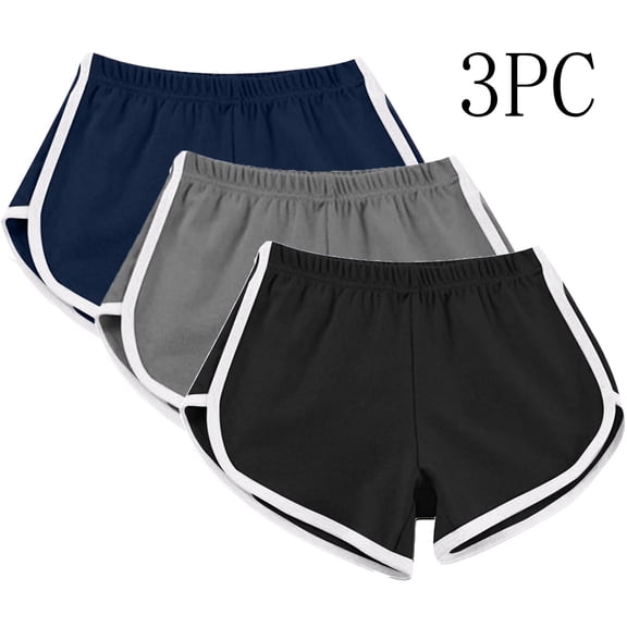 AGWOLF 3 Pack Yoga Shorts for Women Comfy Booty Dolphin Shorts Athletic Active Gym Short for Cycling Hiking Running Activewear