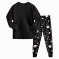 thumbnail image 5 of HCNTES Toddler Boy 2-piece Pajamas All-Weather Sleepwear Pjs Set Dailywear & Loungewear Outfits Set for Baby Boy(A01-Black,7-8 Years), 5 of 8