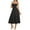 Black, variant on Dresses for Women Elegant Wedding Boho Flowy Pleated Dress Party A Line Slit Lace Up Sundress