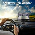 thumbnail image 4 of 7in Car Reversing Monitor 12 to 24V 170 Degree Wide Angle Color LCD HD Two Way Video Input for Truck Trailer Van Vehicles Round Camera, 4 of 5
