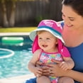 thumbnail image 3 of Aqua SwimSchool Sunshade Legionnaire Bucket Hat with Sun Shield for Infants, Pink, 3 of 7