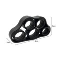 thumbnail image 1 of Banda De Resistencia De Muñeca Banda de agarre de mano de 5 dedos de silicona elástica para entrenamiento de gimnasia (negro 8.8LB) Hugtrwg  Para Estrenar, 1 of 9