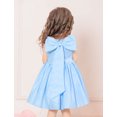 thumbnail image 6 of IDOPIP Flower Girls Bowknot Tutu Dress for Kids Baby Wedding Birthday Party Baptism Formal Dresses, 6 of 7