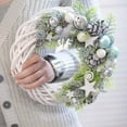thumbnail image 4 of Lohuatrd Christmas Rattan Wreath, Exquisite Rattan DIY Flower Arrangement Wreath, Holiday Decorations, 4 of 12
