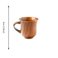 thumbnail image 3 of Creative Wooden Mugs, Natural Wood Coffee Cups & Beer Mugs With Comfortable Handles, Japanese Style High Temperature Resistant Cups For Tea Water Juice Milk, Perfect For Home, 3 of 3