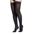 thumbnail image 2 of SIGVARIS Women's SOFT OPAQUE 840 Closed Toe Compression Hosiery 15-20mmHg, LL, Black, 2 of 2