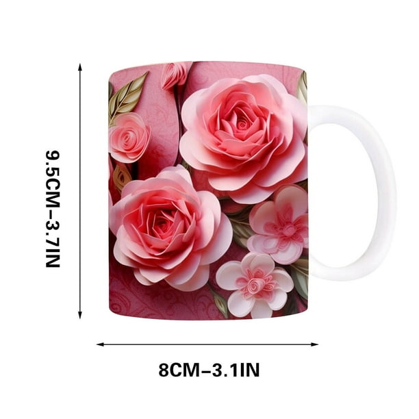 Taza de cerámica de 400 ml con la marca de la pared rota para San Valentín