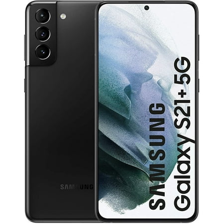 Restored Samsung Galaxy S21+ Plus 5G G996U 128GB Black Unlocked Smartphone - Acceptable Condition (Refurbished)