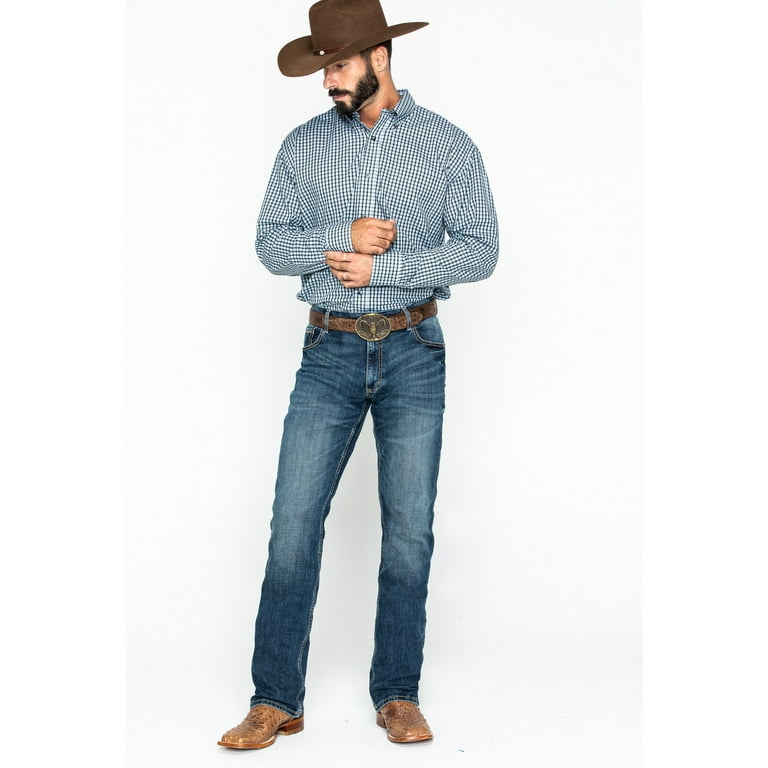 Wrangler Men's Retro Slim Fit Boot Cut Jean, Layton, 32x36