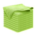 thumbnail image 3 of 10 paños de limpieza de microfibra, paño de cocina, paño lavable para limpiar ventanas, para cocina, menaje, hogar, lavar platos, coche. Verde, 3 of 8