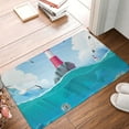 thumbnail image 5 of Fotbe Extra Durable Door Mat - Dirt Trapping Outdoor Welcome Mats - Non-Slip Outdoor Door Mats - Low Profile Front Door Mat - Indoor (16" x 24", Lighthouse Sea Port ), 5 of 9