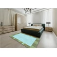 thumbnail image 5 of Ahgly Company Machine Washable Indoor Rectangle Transitional Green Area Rugs, 7' x 10', 5 of 7