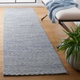 thumbnail image 3 of SAFAVIEH Marbella Carlene Geometric Striped Area Rug, Grey/Beige, 6' x 6' Round, 3 of 10