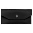 thumbnail image 1 of serony PU Leather Women Cash Wallet Solid Color Replacement Rectangular Snap Button Elegant Exquisite Girls Purse Birthday Gift Black, 1 of 8
