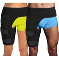 thumbnail image 1 of 2pcs Hip Brace Thigh Compression Sleeve | Hip Sciatica Pain Relief Device Brace | Hamstring & Groin Compression Sleeve Wrap for Sciatic Nerve Relief | Hip Support Brace for Women & Men, 1 of 5