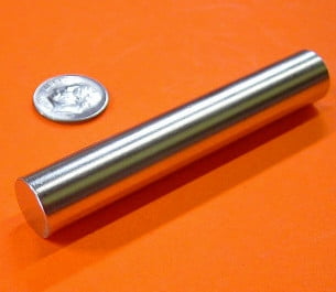 Neodymium Rare Earth Magnets, Strong Grade Cylinder, 1/2" x 3" - Permanent Magnet
