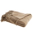thumbnail image 2 of Jeté en Tricot Torsadé Beige, 2 of 2