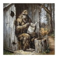thumbnail image 2 of Funny Bi-g-foot Shower Curtain, Mysterious For-est S-as-quatch Animal Cool Wild Animal Shadow Bath Decor Shower Curtain Set, Waterproof Polyester Fabric Shower Curtains with 12 Hooks,70X70 inchs, 2 of 4