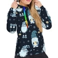 thumbnail image 4 of KLL Gnome and Snowflakes for Womens Pullover Hoodie with Pocket Hooded Long Sleeve Shirts Sweatshirt for Women-Small, 4 of 7