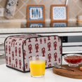 thumbnail image 6 of Goofa Red Lobster With Claws Print Toaster Cover 4 Slice, Four Slice Bread Machine Cover Quilted Toaster Covers Bread Maker Cover Kitchen Appliance Cover, 6 of 7