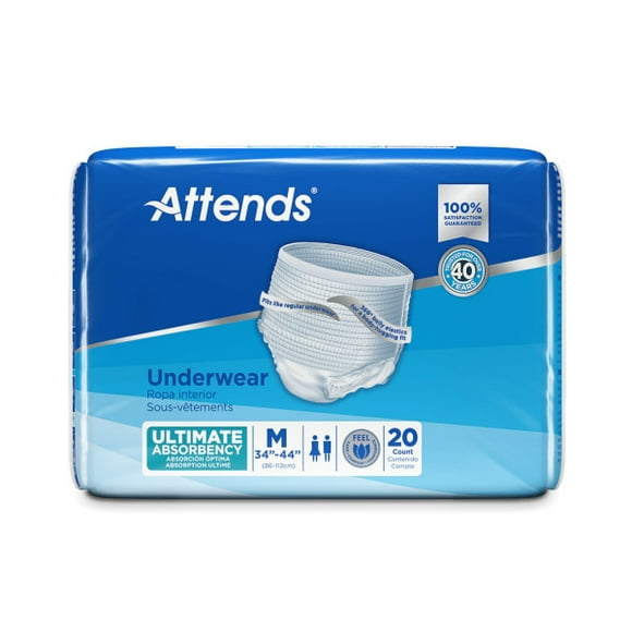 Attends Advanced Underwear - Medium - Case of 80pc