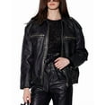 thumbnail image 3 of Walter Baker womens  Lance Leather Jacket, XL, 3 of 5