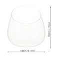 thumbnail image 2 of 3pcs Glass Slant Cut Plant Terrarium for Small Plants and Decorative Objects for storage use, 2 of 8