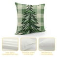thumbnail image 4 of Watercolor Pillow Covers Inch Green Black White Buffalo Plaid Decorative Pillow Cases Xmas Holiday Square Throw Pillows Set of Home Decor For Sofa Couch Bedroom Porch Outdoor, 4 of 5