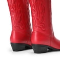 thumbnail image 4 of Botas DREAM PAIRS DWUMMB2419 Rojas para Mujer de Media Caña 11, 4 of 8