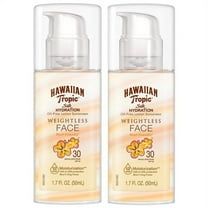 Hawaiian Tropic Weightless Face SPF 30 Sunscreen Lotion (1.7 fl. oz., 2pk)