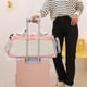 thumbnail image 5 of Equipaje de viaje, bolso de gimnasio, maleta con ruedas, impermeable, separación de seco y húmedo, de moda, gran capacidad, rosa, 5 of 9