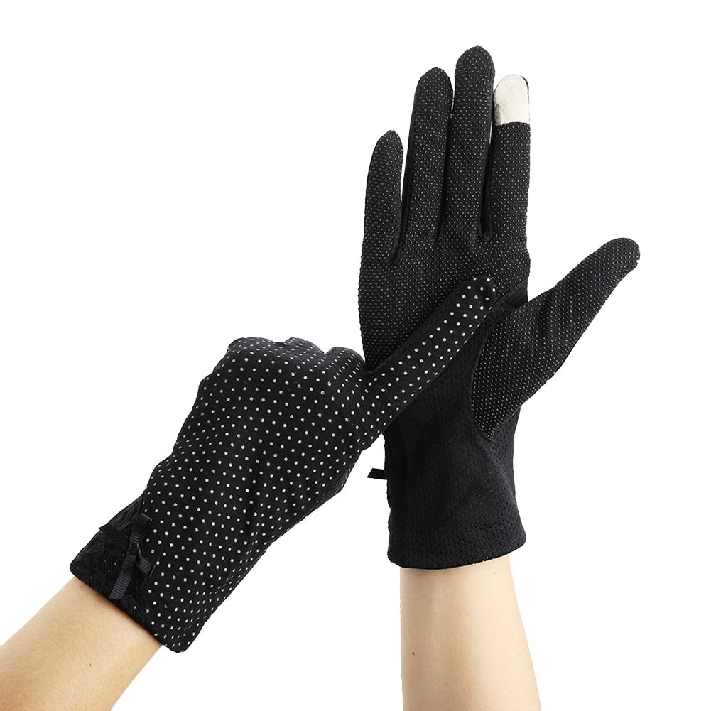 Lace Sun Proof Gloves Driving Non Slip Thin Gloves Womens Touch Screen Gloves Women Lace Sun 0278