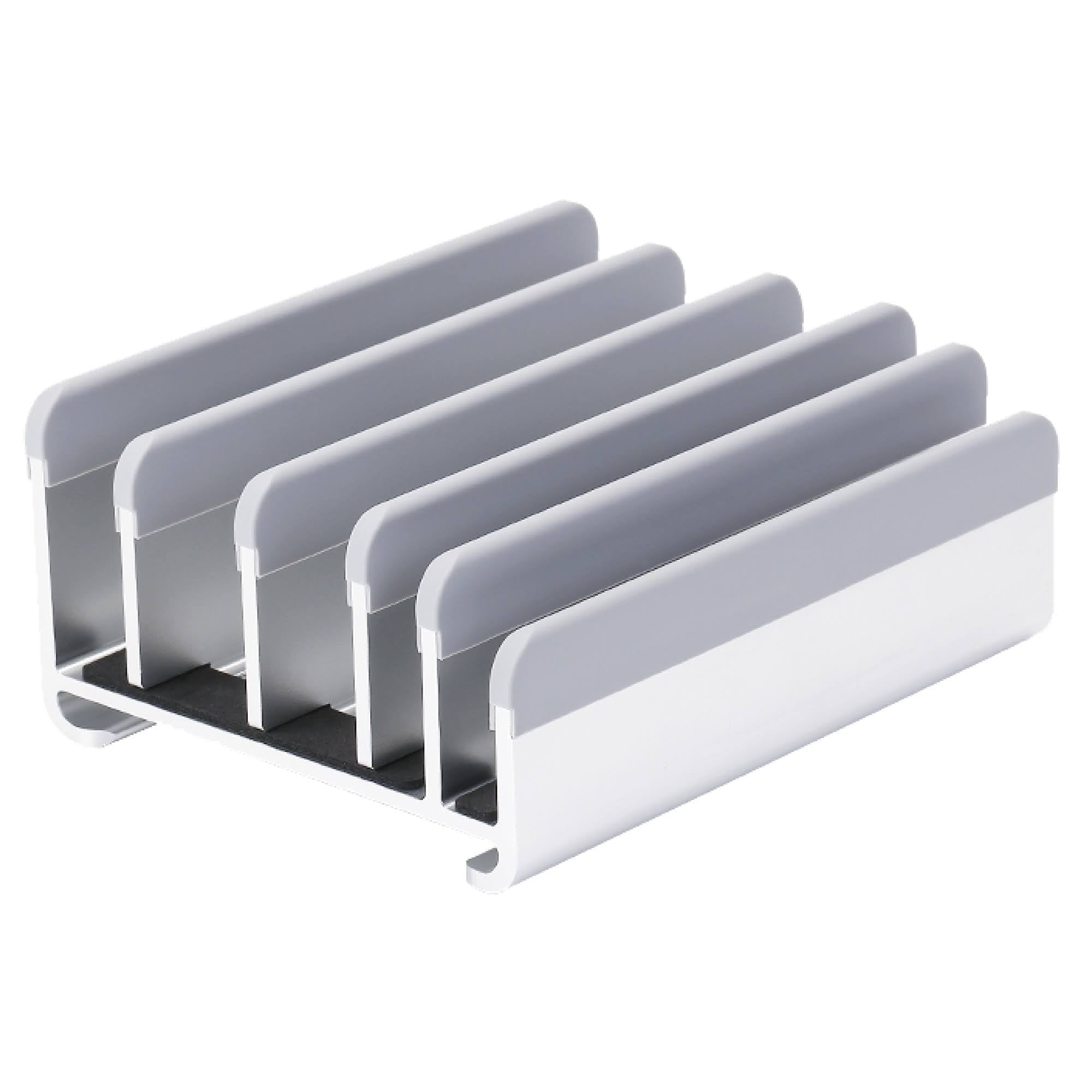 Elestoria Vertical Laptop Stand Office Desk Accessories Laptop Organizer, Silver