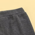 thumbnail image 5 of KEINXS Toddler Baby Girls Leggings Rib Knit Bottom Pants with Pocket Fall Winter Warm Clothes Black 5-6 Years, 5 of 7