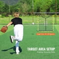 thumbnail image 4 of Baseball & Softball Rebounder Net - 4x4.5 Ft PitchBack Trainer with Angle Adjustment - Practice Net for Hitting, Pitching, and Fielding, 4 of 6