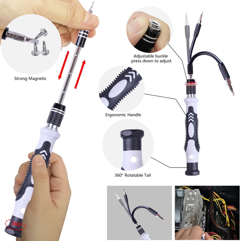 TiokMc 123-Piece Precision Screwdriver Tech Tool Kit photo 4