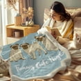 thumbnail image 3 of Pug Blanket for Kids Pug Pet Portrait Cute Comic Style Fleece Blanket Soft Puppy Dog Sherpa Throw Blanket Blue Pug Lover Blanket Throw Gifts for Pug Lover (Twin 60"x80"), 3 of 6
