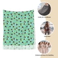 thumbnail image 6 of Cauagu Alphabet And Panda Print Women Wrap Shawl tassels Scarves Retro Scarf 77.6"X28.3", 6 of 8